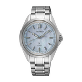 SEIKO PROSPEX SUR607J1 MOTHER OF PEARL DIAL STEEL WATCH