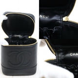Chanel 25041010 Caviar Skin Vanity Handbag Made In 1996～1997 (Good Condition)