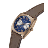 GUESS GW0792G4 BLUE DIAL MULTI-FUNCTION BROWN COFFEE WATCH