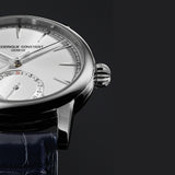 Frederique Constant FC-706S3H6 Manufacture Classic Date White Dial Black Leather Watch