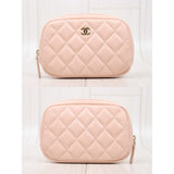 Chanel Q25042206 Caviar Skin Coin Purse Pink IC Chips (Very Good Condition)