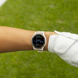 GARMIN APPROACH S50 GM-010-03010-41 ADVANCED GPS IVORY COMFORT FIT NYLON BAND SMART WATCH