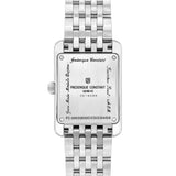 Frederique Constant FC-235S2C6B Classics  Carrée Small Seconds 7-Links Steel Bracelet Watch