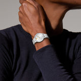 Movado Bold Evolution 2.0 Silver Dial Gold-Tone Hands Watch 3601191