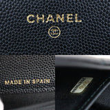 Chanel X25040711 Leboy Caviar Skin Black Long Wallet Made In 2018 (Very Good Condition)