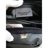 Chanel 25042418 Coco Mark Sports Line Canvas Shoulder Bag Black Made In 2003～2004 (Good Condition)