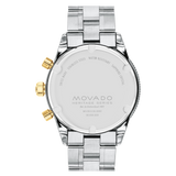 Movado Heritage Series Calendoplan S 42mm Two-Tone Gold Steel Watch 3650126