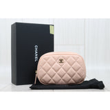 Chanel Q25042206 Caviar Skin Coin Purse Pink IC Chips (Very Good Condition)