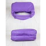 Bottega Veneta X25041701 Lamb Skin Purple Braid (Excellent Condition)