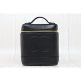 Chanel 25041010 Caviar Skin Vanity Handbag Made In 1996～1997 (Good Condition)