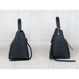 Celine B25041505 Leather Calf Belt Black Handbag (Good Condition)
