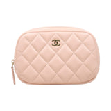 Chanel Q25042206 Caviar Skin Coin Purse Pink IC Chips (Very Good Condition)