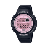 CASIO GENERAL DIGITAL PINK DIAL BLACK STRAP WATCH LWS-1200H-1A2VDF