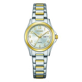 CITIZEN EQ0614-52B TWO-TONE GOLD STEEL WATCH