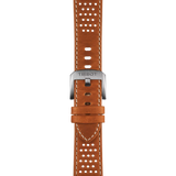 TISSOT PR516 POWERMATIC 80 T1494071605100 38mm BLACK DIAL BROWN LEATHER STRAP WATCH