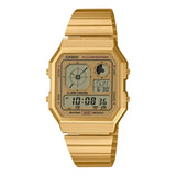 CASIO VINTAGE A130WE-P SERIES DIGITAL STEEL BRACELET STRAP WATCH
