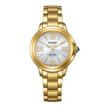 CITIZEN L CECI SAPPHIRE GLASS GOLD STEEL WATCH EM1162-52A