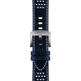 TISSOT PR516 POWERMATIC 80 T1494071604100 38mm BLUE DIAL LEATHER STRAP WATCH