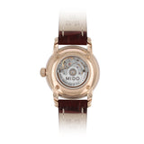 Mido Bronson Brown Leather Strap Women Watch M76002218