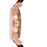 Mido Bronson Brown Leather Strap Women Watch M76002218