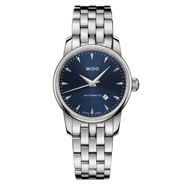 Mido Baroncelli Midnight Blue Dial Silver Stainless Steel Strap Women Watch M76004151