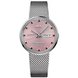 Mido Commander 1959 Pink Dial Stainless Steel Strap Women's Watch M842947711