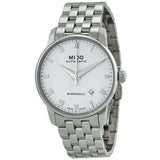 Mido Baroncelli White Dial Grey Stainless Steel Strap Men Watch M86004261