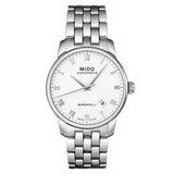 Mido Baroncelli White Dial Grey Stainless Steel Strap Men Watch M86004261