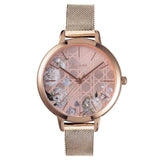 Oui & Me Rose Gold Dial Milanese Strap Women Watch ME010105