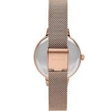 Oui & Me White Dial Rose Gold Milanese Strap Women Watch ME010134