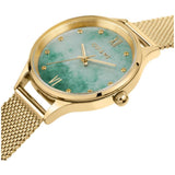 Oui & Me Green Dial Gold Milanese Strap Women Watch ME010273