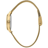 Oui & Me Green Dial Gold Milanese Strap Women Watch ME010273