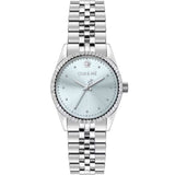 Oui & Me Blue Dial Silver Stainless Steel Strap Women Watch ME010281