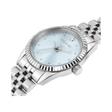 Oui & Me Blue Dial Silver Stainless Steel Strap Women Watch ME010281