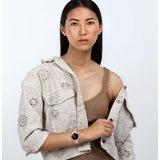 Oui & Me Black Dial Rose Gold Stainless Steel Strap Women Watch ME010322