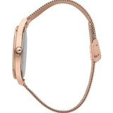 Oui & Me Rose Gold Floral Dial Milanese Strap Women Watch ME010353