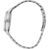 Oui & Me Pink Floral Dial Silver Stainless Steel Strap Women Watch ME010371