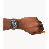 Fossil Bronson Automatic Gray Stainless Steel Strap Men Watch ME3218