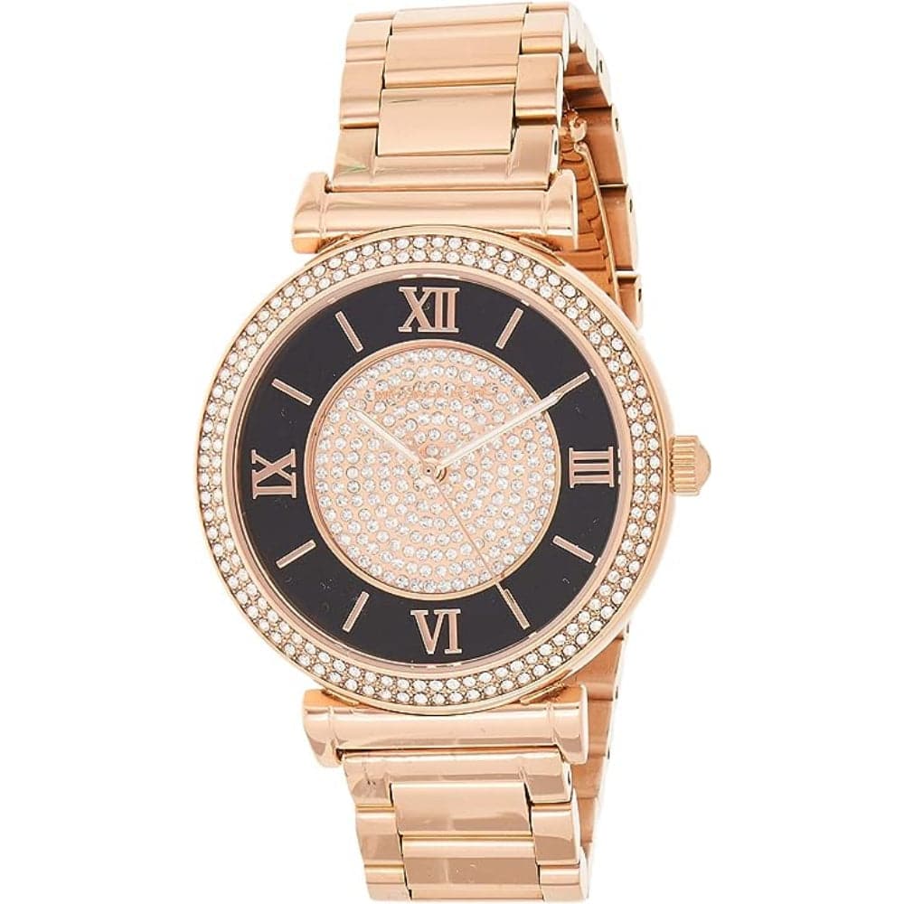 Mk3397 Michael Kors Analog Rose Gold Stainless Steel Strap Women Watch MK3339 ...