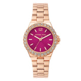 Michael Kors Pink Dial Rose Gold Stainless Steel Strap Women Watch MK7396