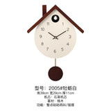 Mapple Leaf Nordic Chalet Pendulum Wall Clock – Signal White Model 2005