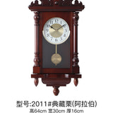 Mapple Leaf Victorian Crown Chime Wall Clock – Chestnut Brown Model 2011