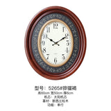Mapple Leaf Windsor Oval Wall Clock – Steed Brown Model 5265#
