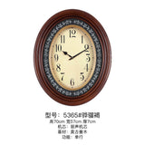 Mapple Leaf Canterbury Oval Wall Clock – Steed Brown Model 5365#