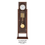 Mapple Leaf Regent Open-Frame 12-Rod Grandfather Clock – Walnut Brown Model 6601