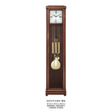Mapple Leaf Lucerne Slimline 8-Rod Grandfather Clock – Stylish Grey / Chestnut Brown Model 6605