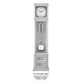 Mapple Leaf Hampton Classic 3-Rod Grandfather Clock – Stylish Grey / Chestnut Brown Model 6612