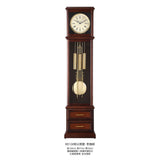 Mapple Leaf Hampton Classic 8-Rod Grandfather Clock – Stylish Grey / Chestnut Brown Model 6612