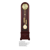 Mapple Leaf Oxford Arch Quartz Grandfather Clock – Bitter Chocolate / Rubus Red Model 6806