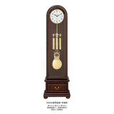 Mapple Leaf Oxford Arch 12-Rod Grandfather Clock – Bitter Chocolate / Rubus Red Model 6806